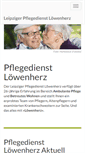 Mobile Screenshot of pflegedienst-loewenherz.de